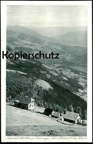 ALTE POSTKARTE ALEXANDERHÜTTE AM TSCHIERWEGER NOCK MILLSTATT AM SEE Ansichtskarte AK cpa postcard