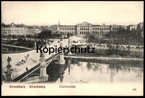 ALTE POSTKARTE STRASSBURG STRASBOURG UNIVERSITÄT university universite Ansichtskarte postcard AK cpa
