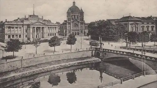 ALTE POSTKARTE STRASSBURG IM ELSASS PARTIE AM STURMECKSTADEN STRASBOURG Strassenbahn tram tramway postcard AK cpa