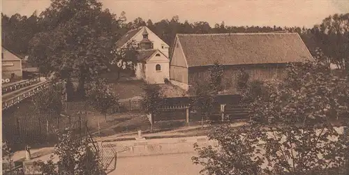 ALTE POSTKARTE GUSZIANKA OBERFÖRSTEREI UND SCHIFFSSCHLEUSE MASUREN Guzianka Schleuse écluse sluice watergate postcard AK