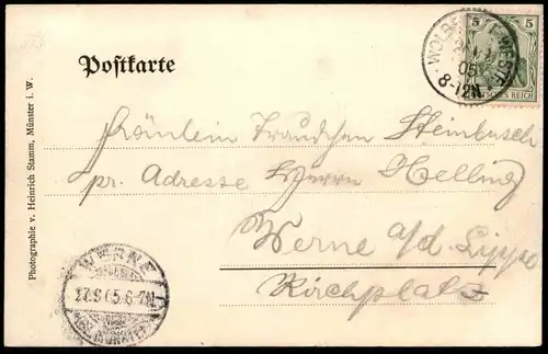 ALTE POSTKARTE MÜNSTER I. W. WOLBECK MIT FRIEDHOF cemetery cimetière AK Ansichtskarte cpa postcard