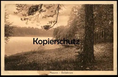 ALTE POSTKARTE MASUREN BELDAHNSEE Guszianka Guzianka Masuren AK Ansichtskarte cpa postcard