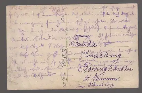 ALTE POSTKARTE OSNABRÜCK BLICK VOM HERRNTEICHSWALL AUF DOM UND CAROLINUM Abiturientia 1924 Herrenteichswall postcard