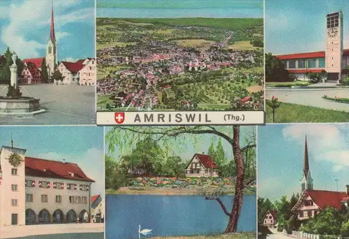 ÄLTERE POSTKARTE AMRISWIL THURGAU SCHWEIZ Suisse cpa postcard Ansichtskarte AK