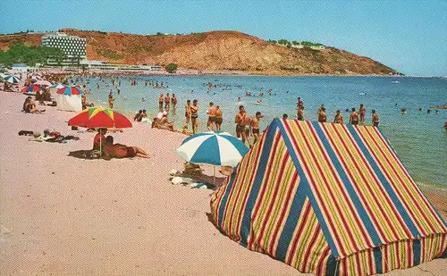 ÄLTERE POSTKARTE AMILCAR LA PLAGE Tunesie Tunesien beach Strand Zelt tent cpa postcard Ansichtskarte AK