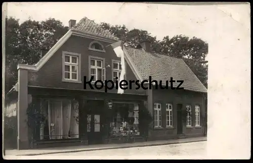 ALTE POSTKARTE MÜNSTER GESCHÄFT HAUSNUMMER 10 VORORT ? AUSLAGE WERBUNG FUESERS KAFFEE AK Ansichtskarte cpa postcard