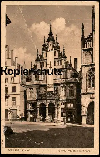 ALTE POSTKARTE MÜNSTER IN WESTFALEN STADTVEREINSHAUS MÜNSTERISCHE SANCT LUKAS GEMEINSCHAFT AK Ansichtskarte cpa postcard