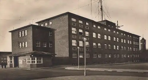 ALTE POSTKARTE MARINENACHRICHTENSCHULE MÜRWIK SCHULGEBÄUDE FLENSBURG MARINESCHULE AK Ansichtskarte cpa postcard