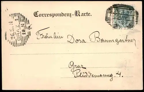 ALTE POSTKARTE BURG LICHTENSTEIN LIECHTENSTEIN BEI MÖDLING MARIA ENZERSDORF 1901 NIEDERÖSTERREICH Ansichtskarte postcard