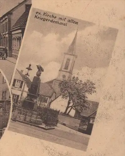 ALTE POSTKARTE GRUSS AUS MANNHEIM SANDHOFEN KRIEGERSTRASSE SCHÖNAUER STRASSE AK Ansichtskarte postcard cpa