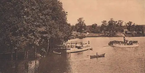 ALTE POSTKARTE MASUREN RUDCZANNY DAMPFERHALTESTELLE Dampfer Schiff Ruciane-Nida cpa postcard AK Ansichtskarte