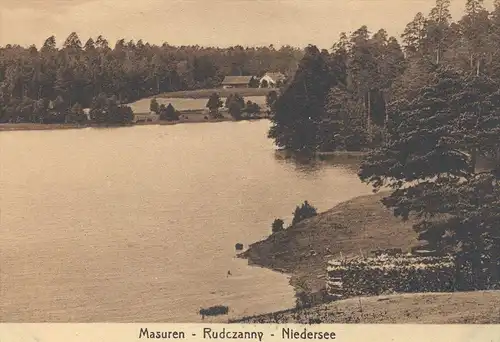 ALTE POSTKARTE MASUREN RUDCZANNY NIEDERSEE See Panorama cpa postcard AK Ansichtskarte