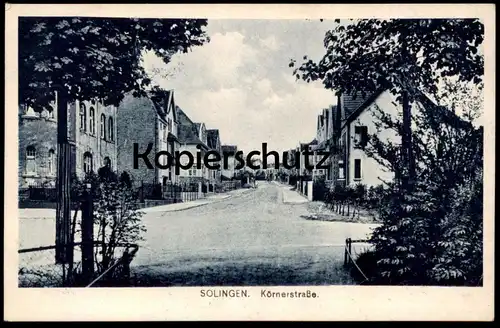 ALTE POSTKARTE SOLINGEN KÖRNERSTRASSE cpa AK Ansichtskarte postcard