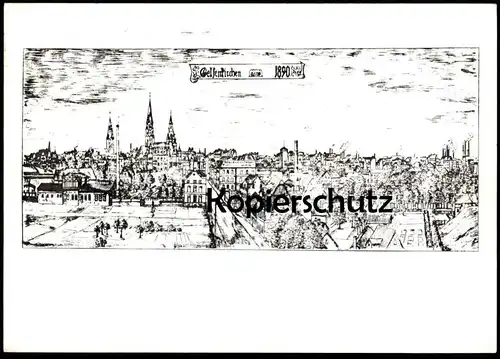 ÄLTERE POSTKARTE GELSENKIRCHEN ANNO 1890 BRILLENFACHGESCHÄFT EUGEN PLEISS IDUNA-HOCHHAUS AK Ansichtskarte postcard cpa