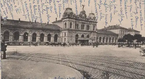 ALTE POSTKARTE MAINZ LA GARE BAHNHOF station cpa AK Ansichtskarte postcard