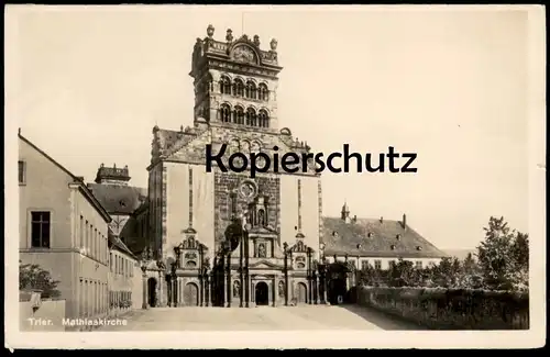 ALTE POSTKARTE TRIER MATHIASKIRCHE Treves Kirche church église Ansichtskarte AK cpa postcard