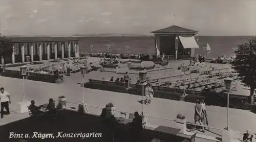 ALTE POSTKARTE BINZ AUF RÜGEN KONZERTGARTEN INSEL Strandpromenade Strand Pavillon Ansichtskarte AK postcard cpa