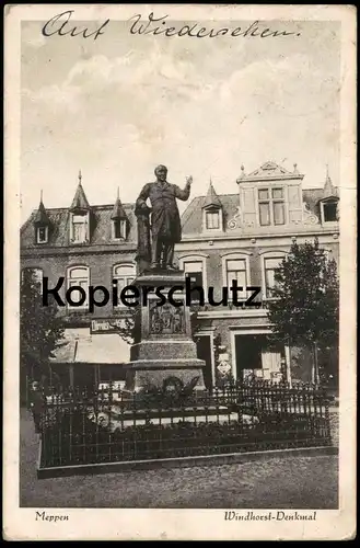 ALTE POSTKARTE MEPPEN WINDHORST-DENKMAL WINDHORSTDENKMAL WINDTHORSTDENKMAL Windthorst monument AK Ansichtskarte postcard