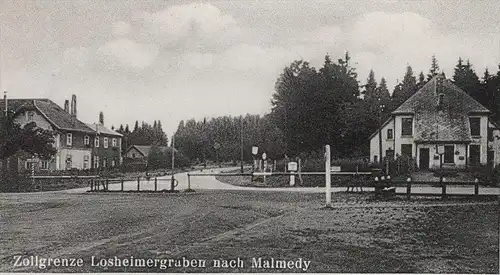 ALTE POSTKARTE GRÜSSE AUS DEM GRENZGEBIET WESTEIFEL DASBURG BLEIALF LOSHEIMERGRABEN ST. VITH Ansichtskarte postcard cpa