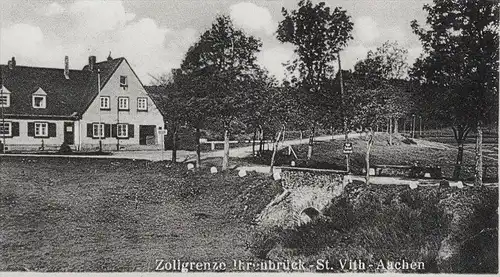 ALTE POSTKARTE GRÜSSE AUS DEM GRENZGEBIET WESTEIFEL DASBURG BLEIALF LOSHEIMERGRABEN ST. VITH Ansichtskarte postcard cpa