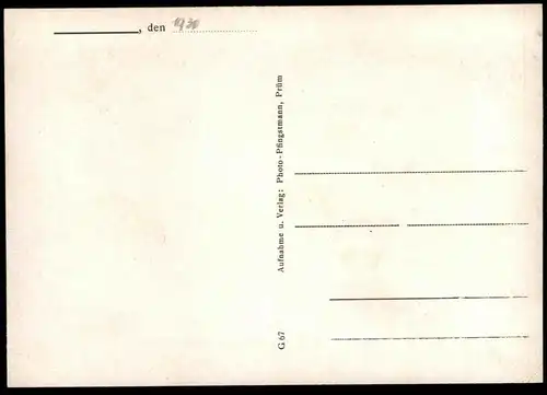 ALTE POSTKARTE GRÜSSE AUS DEM GRENZGEBIET WESTEIFEL DASBURG BLEIALF LOSHEIMERGRABEN ST. VITH Ansichtskarte postcard cpa