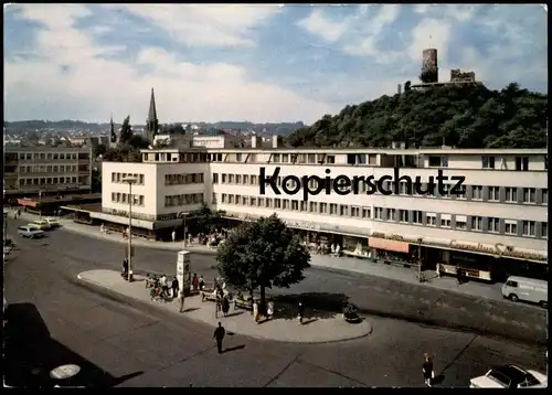 ÄLTERE POSTKARTE BAD GODESBERG BLICK AUF THEATERPLATZ & GODESBURG Bonn Cornelins Stüssgen Ansichtskarte AK cpa postcard