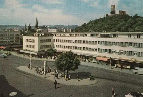 ÄLTERE POSTKARTE BAD GODESBERG BLICK AUF THEATERPLATZ & GODESBURG Bonn Cornelins Stüssgen Ansichtskarte AK cpa postcard