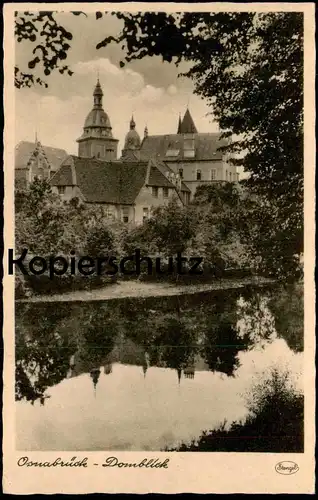 ALTE POSTKARTE OSNABRÜCK DOMBLICK 1944 DOM HASE cpa AK Ansichtskarte postcard