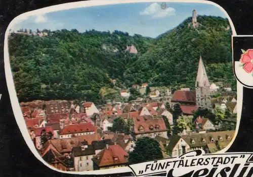 ÄLTERE POSTKARTE FÜNFTÄLERSTADT GEISLINGEN STEIGE SCHWIMMBAD FREIBAD Bad Ansichtskarte AK cpa postcard