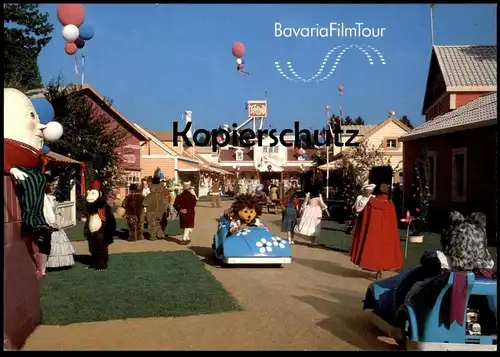 ÄLTERE POSTKARTE BAVARIA FILMSTADT GEISELGASTEIG GRÜNWALD PHANTASIE FILM surrealisme cpa postcard AK Ansichtskarte