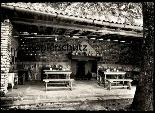 ÄLTERE POSTKARTE GROTTO BRUNONI DA REGIS GOLINO CUCINA AL BURRO Osteria Ofen Herd Restaurant cpa postcard Ansichtskarte