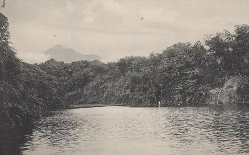 ALTE POSTKARTE HET MEER TJISAROEWA SINDANGLAYA West-Java Indonesia cpa postcard AK Ansichtskarte