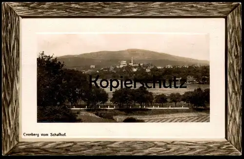 ALTE POSTKARTE CRONBERG VOM SCHAFHOF Kronberg Passepartout Panorama postcard cpa Ak Ansichtskarte