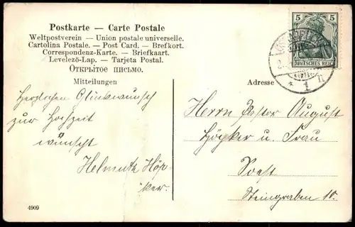 ALTE POSTKARTE OSNABRÜCK TÖCHTERSCHULE UND REGIERUNGSGEBÄUDE AM KANZLERWALL cpa postcard AK Ansichtskarte