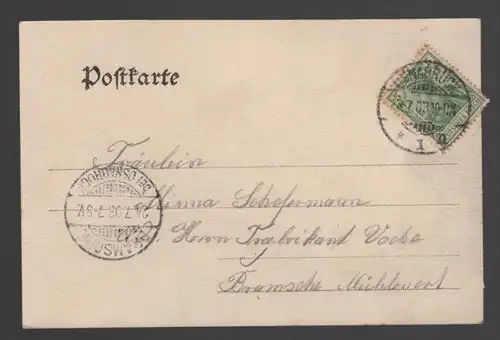 ALTE POSTKARTE GRUSS AUS OSNABRÜCK TOTALANSICHT GESAMTANSICHT TOTAL PANORAMA cpa postcard AK Ansichtskarte