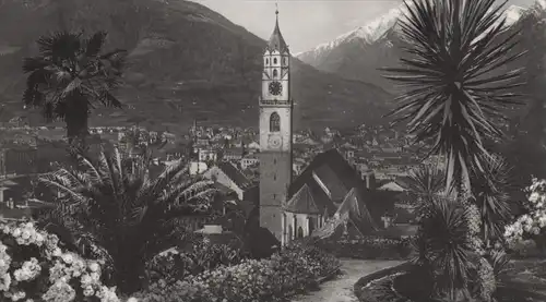 ALTE POSTKARTE MERAN PANORAMA MERANO TOTALANSICHT GESAMTANSICHT cpa postcard AK Ansichtskarte