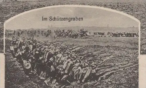 ALTE POSTKARTE OSNABRÜCK CAPRIVIKASERNE SOLDAT WACHSOLDAT IM SCHÜTZENGRABEN KASERNE Caprivi postcard AK Ansichtskarte