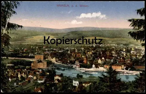 ALTE POSTKARTE HAMELN AN DER WESER 1926 PANORAMA Totalansicht Total Totale Blick auf Hameln Ansichtskarte postcard cpa