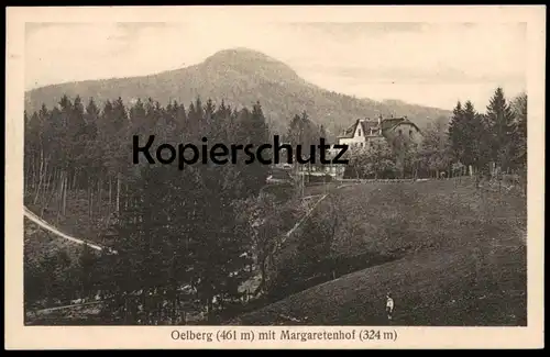 ALTE POSTKARTE OELBERG 461 M MIT MARGARETENHOF 324 M Königswinter Kind child enfant cpa AK postcard Ansichtskarte