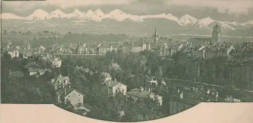 ALTE POSTKARTE BERN VOM SCHÄNZLI PANORAMA GESAMTANSICHT TOTAL TOTALANSICHT Schweiz cpa AK Ansichtskarte postcard