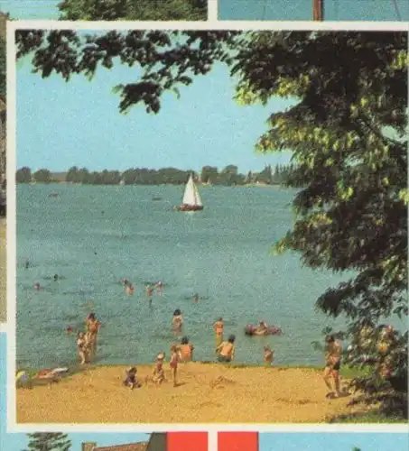 ÄLTERE POSTKARTE STORKOW MARK ALTSTADT AM KANAL AN DER SCHLEUSE AM STORKOWER SEE Ansichtskarte postcard AK cpa