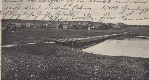 ALTE POSTKARTE HÖHENLUFTKURORT BUNTENBOCK IM HARZ SUMPFTEICH TEICH lake Rechteckstempel Clausthal-Zellerfeld AK postcard