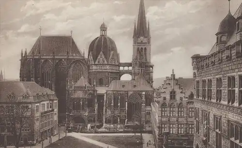 ALTE POSTKARTE AACHEN KAISER DOM NORDSEITE Kirche church église AK Ansichtskarte cpa postcard