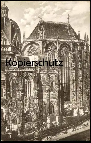 ALTE POSTKARTE AACHEN DOM PARTIE AN DER SÜDSEITE AK Ansichtskarte cpa postcard