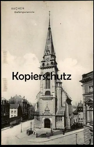 ALTE POSTKARTE AACHEN DREIFALTIGKEITSKIRCHE Kirche Burtscheid church église AK Ansichtskarte cpa postcard