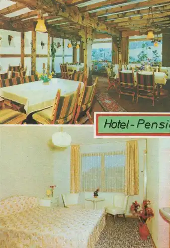 ÄLTERE POSTKARTE NÜMBRECHT-BIERENBACHTAL HOTEL-PENSION SPITZER postcard Ansichtskarte cpa AK