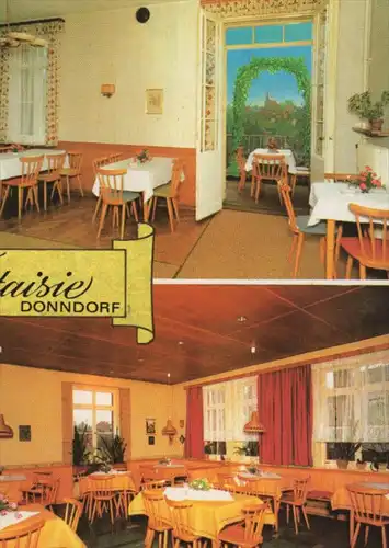 ÄLTERE WERBEKARTE HOTEL FANTAISIE DONNDORF ECKERSDORF Bayreuth AK Postkarte postcard Ansichtskarte cpa