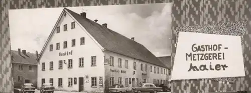 ÄLTERE POSTKARTE GASTHOF-METZGEREI MAIER EGLHARTING Opel Kegelbahn Zorneding Kirchseeon postcard Ansichtskarte cpa AK