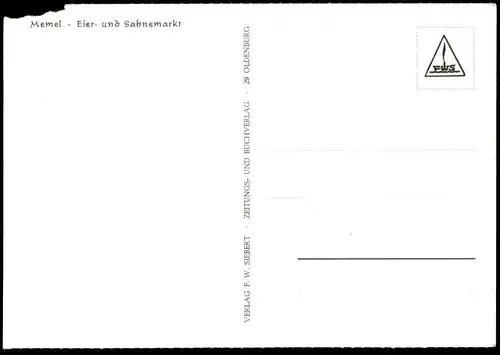 ALTE REPRO POSTKARTE MEMEL EIER- UND SAHNEMARKT Markt marché market Klaipeda Ostpreussen Ansichtskarte cpa AK postcard