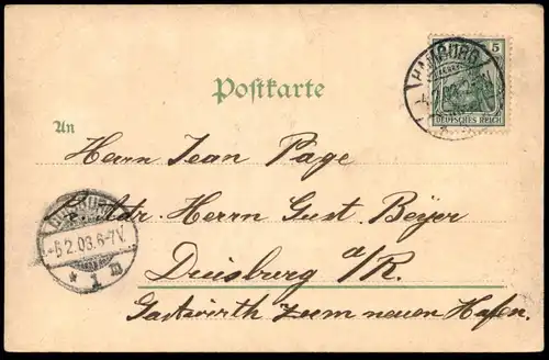 ALTE POSTKARTE HAMBURG HELGOLÄNDER WEG & SEEWARTE TRACHT FRAU traditional costume folklorique Ansichtskarte postcard cpa